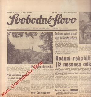 Svobodné slovo, sobota 25. května 1968
