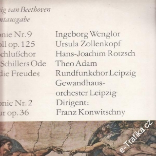 LP 2album, L. Bethoven Symfonie č.9, D moll op. 125, Symfonie č.2, D dur op.36