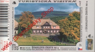 Turistická vizitka č. 0002 L / Šámalova chata 780 m.n.m.