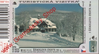 Turistická vizitka č. 0002 Z / Šámalova chata 780 m.n.m.