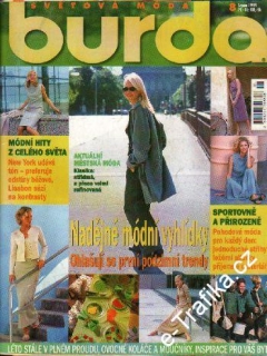 1999/08 časopis Burda česky, velký formát 