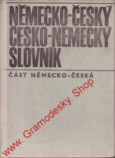 Německo český, česko německý slovník, část německo česká, 1970