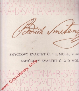 LP Bedřich Smetana, smyčcový kvertet č. 1 Emoll, č. 2 D moll, 1976 1112130G
