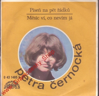SP Petra Černocká, Píseň na pět řádků, Měsíc ví, co já nevím, 1973