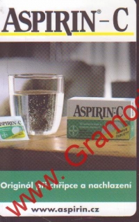 2007 8,5x5,5cm Kapesní kalendářík Aspirin C, Originál při chřipce a nachlazení