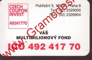 1994 8,5x5,5cm Kapesní kalendářík Multimilionový fond