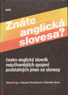 Znáte anglická slovesa? / Klér, Hronková, Hron, 1991