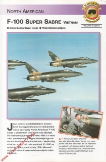 Skupina 7, karta 049 / F-100 Super Sabre Vietnam, North American / 2001