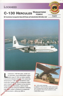 Skupina 7, karta 029 / C-130 Hercules, humanitární pomoc, Lockheed / 2001