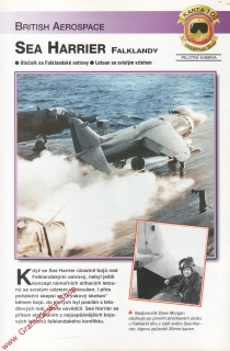 Skupina 7, karta 010 / Sea Harrier falklandy, British Aerospace / 2001