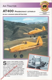 Skupina 7, karta 002 / AT400 práškovací letadlo, Air Tractor / 2001