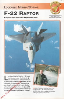 Skupina 6, karta 019 / F-22 Raptor Lockheed Martin/Boeing / 2001