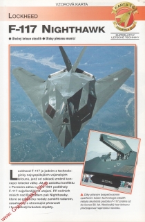 Skupina 6, karta 016 / F-117 Nighthawk Lockheed / 2001