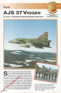 Skupina 5, karta 121 / AJS 37 Viggen Saab / 2001