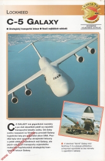Skupina 5, karta 070 / C-5 Galaxy Lockheed / 2001