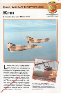 Skupina 5, karta 061 / KFIR Israel Aircraft Industries / 2001
