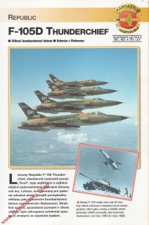 Skupina 4, karta 163 / F-105D Thunderchieff Republic / 2001