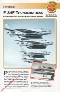 Skupina 4, karta 162 / F-84F Thunderstreak Republic / 2001