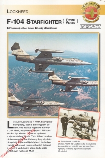 Skupina 4, karta 118 / F-104 Starfighter Lockheed / 2001