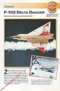 Skupina 4, karta 036 / F-102 Delta Dagger Convair / 2001