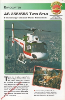 Skupina 3, karta 036 / AS 355/555 Twin Star Eurocopter / 2001
