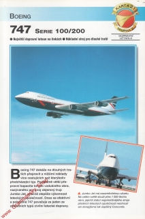 Skupina 2, karta 021 / 747 Boeing / 2001