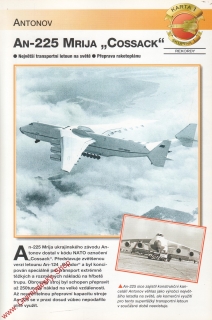 Skupina 1, karta 001 / AN-225 Mrija Cossack Antonov / 2001