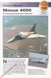 Skupina 16, karta 012 / Mirage 4000 Dassault Breguet / 2001