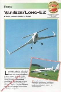 Skupina 15, karta 025 / Varieze Long-EZ Rutan / 2001