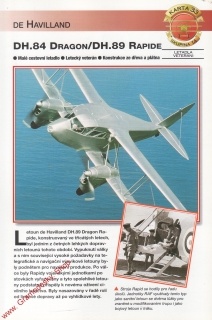 Skupina 14, karta 033 / DH.84 Dragon DH.89 Rapide De Havilland / 2001