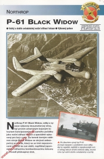 Skupina 12, karta 043 / P-61 Black Widow Northrop / 2001