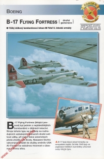 Skupina 12, karta 006 / B-17 Flying Fortress Boeing / 2001