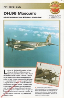 Skupina 10, karta 017 / DH.98 Mosquito De Havilland / 2001