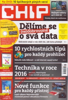 2016/02 Časopis Chip + DVD