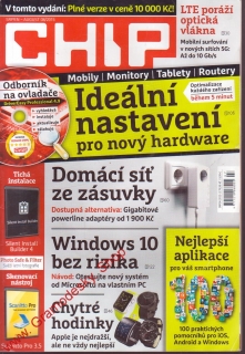 2015/08 Časopis Chip + DVD