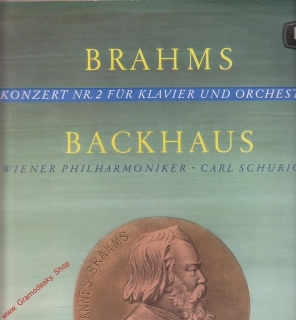 LP Johannes Brahms, koncert č. 2 pro klavír a orchestr, W. Backhaus, LXT 5365