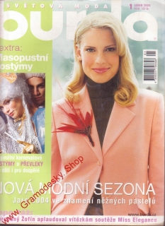 2004/01 časopis Burda, česky, velký formát 
