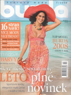 2008/07 časopis Burda česky, velký formát
