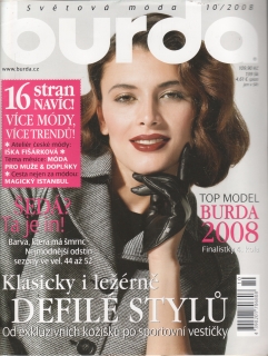 2008/10 časopis Burda česky, velký formát