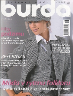2006/09 časopis Burda česky, velký formát