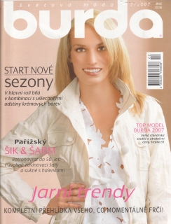 2007/02 časopis Burda česky, velký formát
