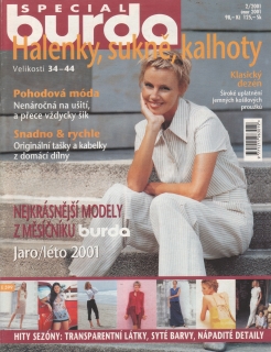 2001 únor jaro / léto časopis Burda Speciál, velký formát