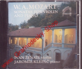 CD Wolfgang Amadeus Mozart, Sonata for violin, Ivan Ženatý, Jaromír Klepáč, 1991