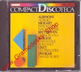 CD Compact Discoteca, Albinoni, Mozart, Beethoven, Berlioz, Liszt, Dvořák, 1988
