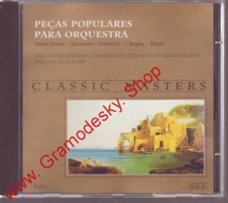 CD Pagas Populares, Para Orquestra, Classic Masters, Saint Saens, Sarasate, Goun