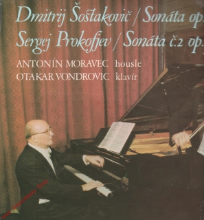 LP Dmitrij Šostakovič, Sonata op. 134, Sergej Prokofjev pro housle a klavír 1977