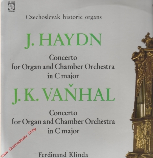 LP Czechoslovak historic organs, J. Haydn, J.K. Vaňhal, 1975, 9111 0413