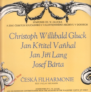 LP Česká filharmonie, Gluck, Vaňhal, Lang, Bárta, 1973, 11 0311