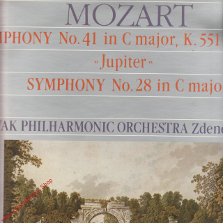 LP Wolfgang Amadeus Mozart, symphony No. 41, 28 Zdeněk Košler, 1984, 9110 1523