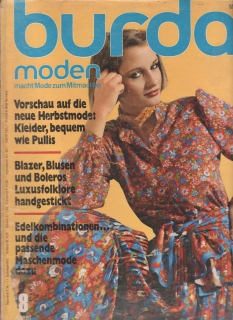 1977/08 časopis Burda Německy, velký formát